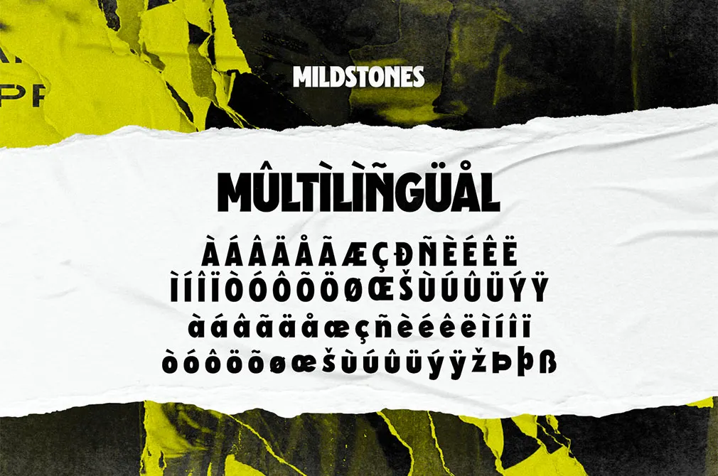 Mildstones — Modern Bold Sans