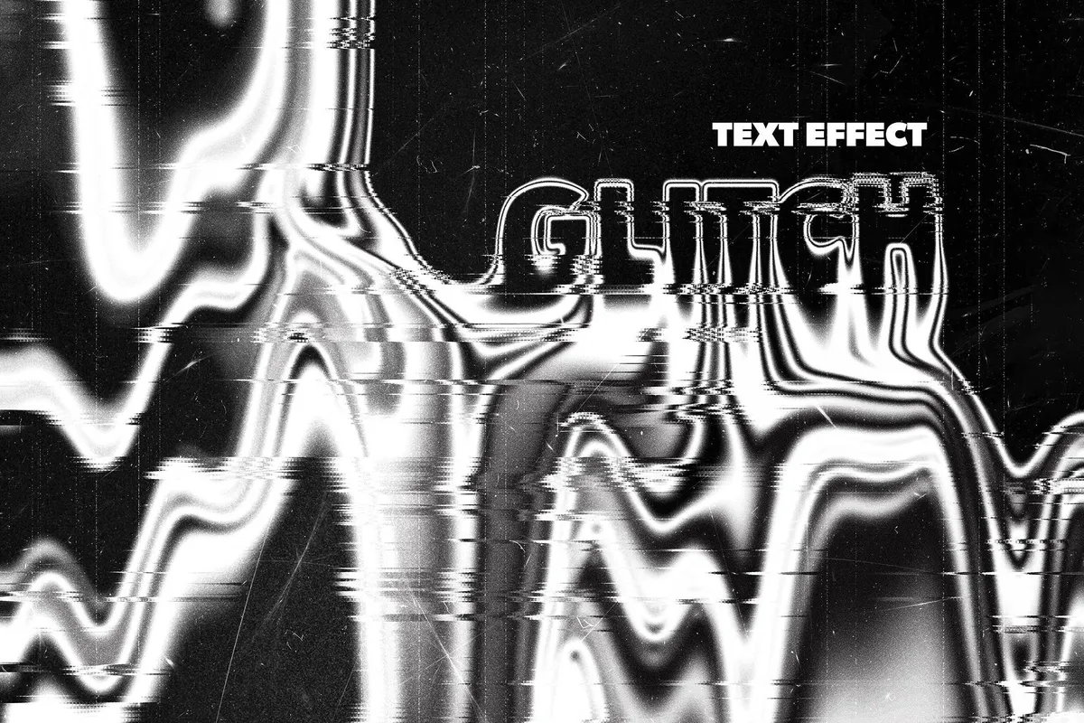 Melting Distort Text Effect
