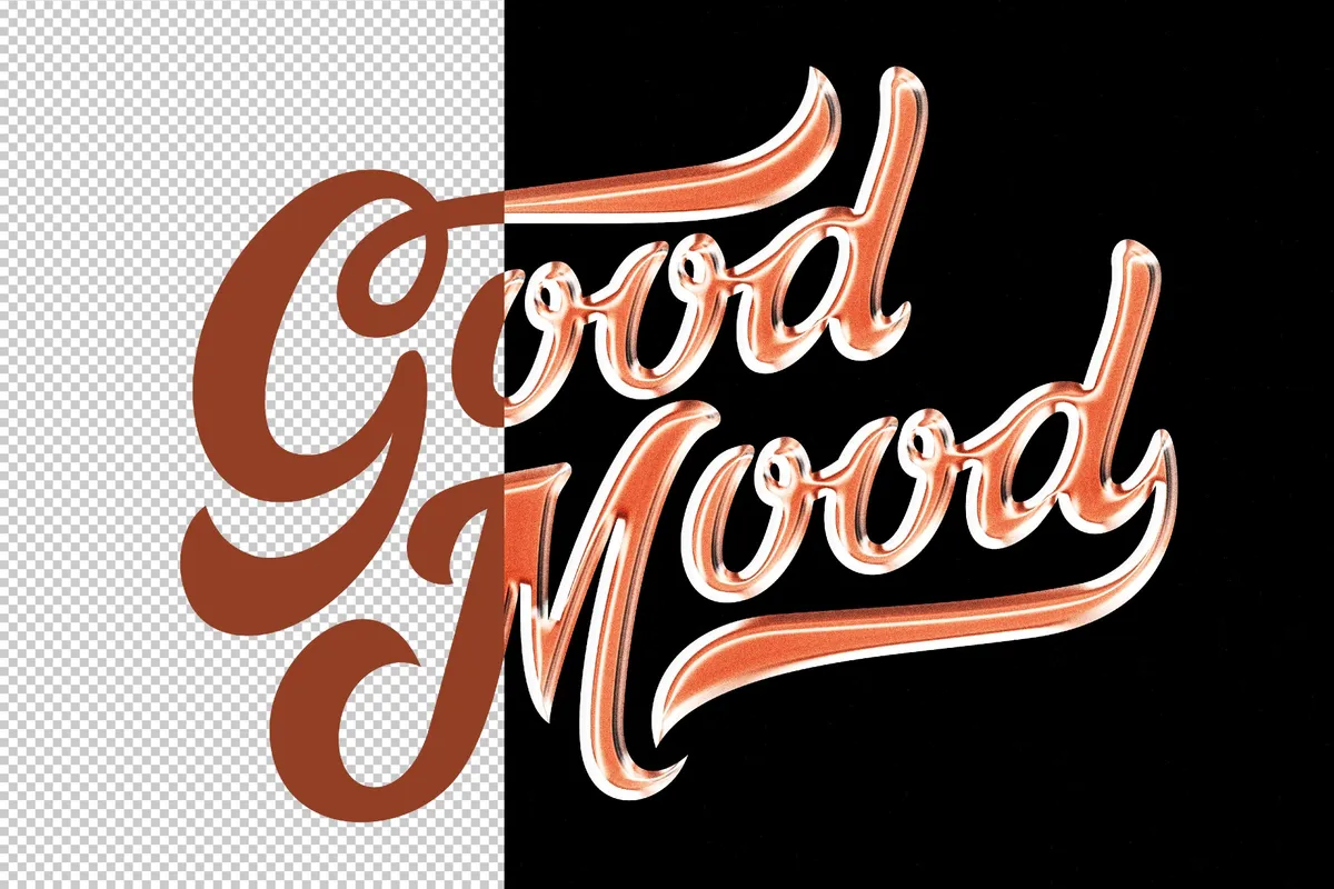 Chrome Text Effect