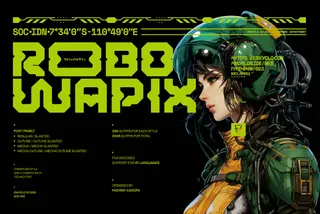 NCL Robowapix — Futuristic Mecha Font