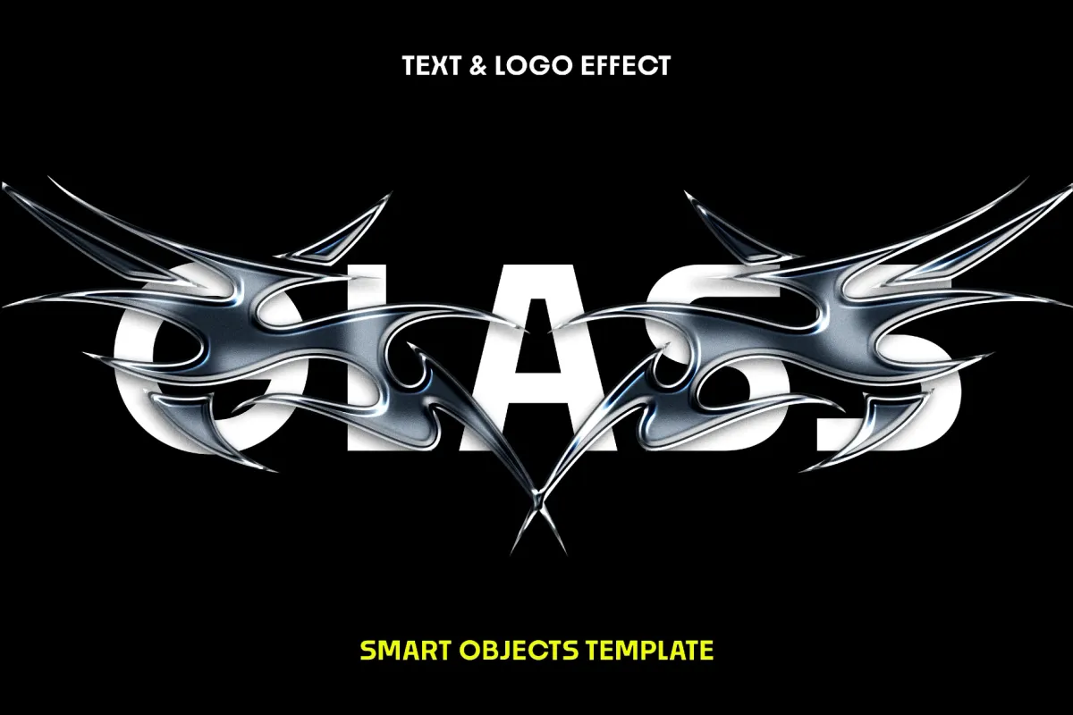 Glass Text & Logo Effect