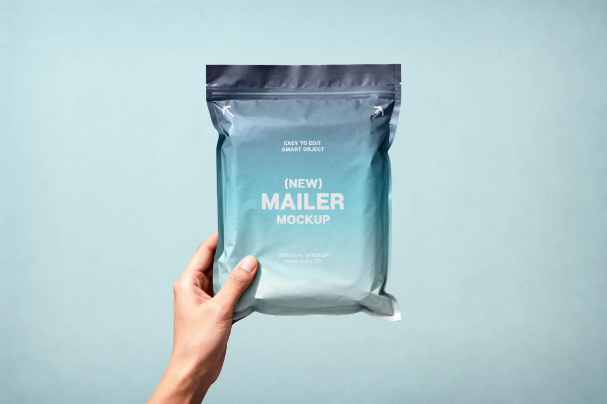 Handheld Packaging Mailer Mockup