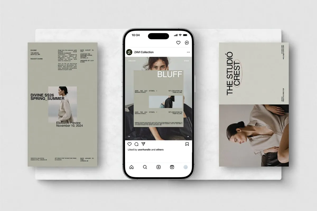 ZAVI Instagram Post & Story Templates for Canva Vol.1