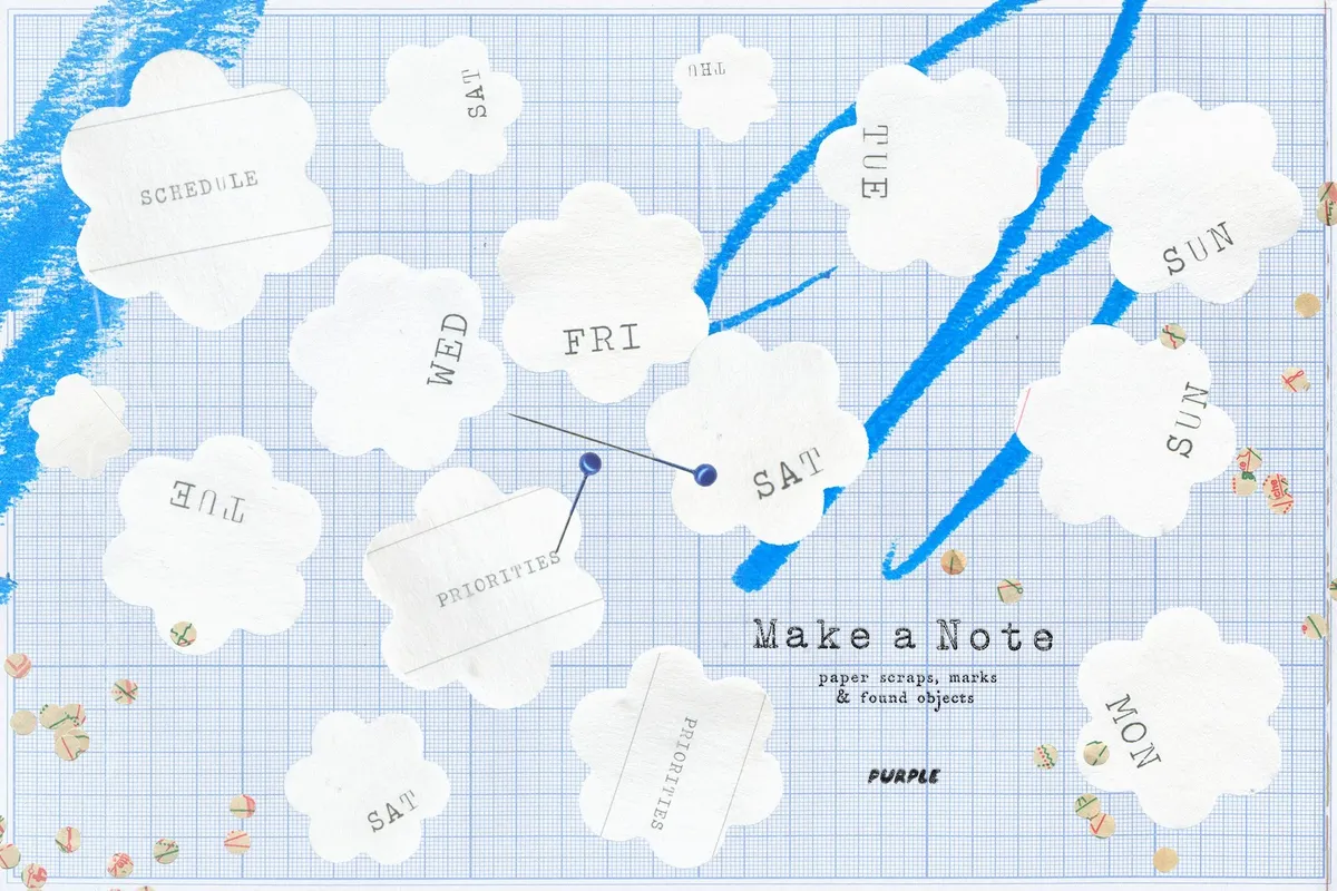 Make a Note Paper & Collage Elements