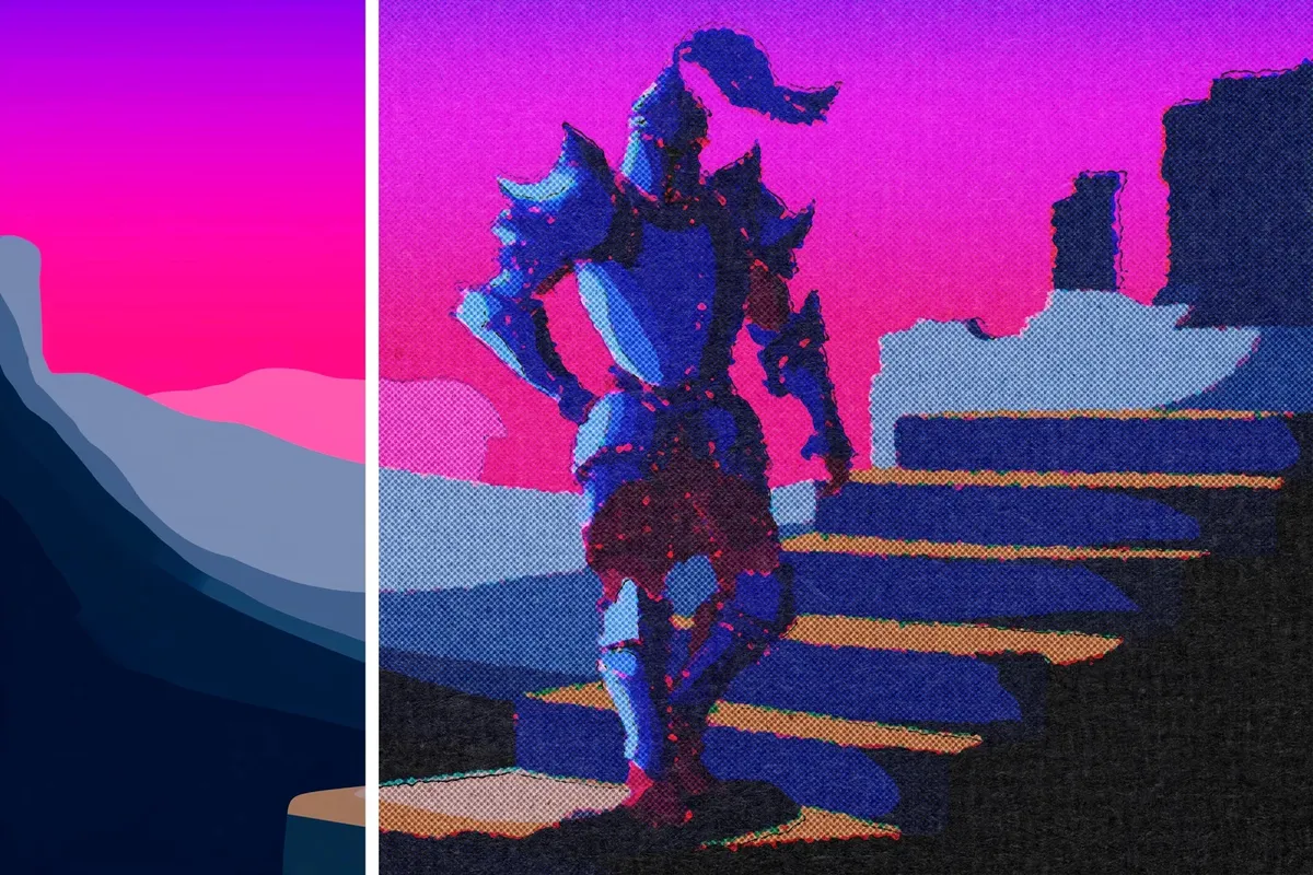 Retro Misprint Design Effect