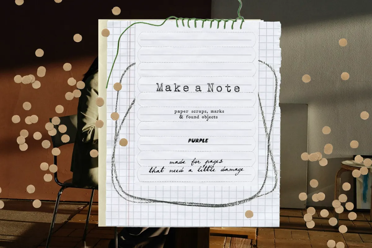 Make a Note Paper & Collage Elements
