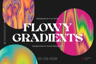 Flowy Gradient Texture Backgrounds