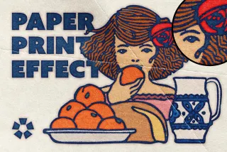 Vintage Printing Effect