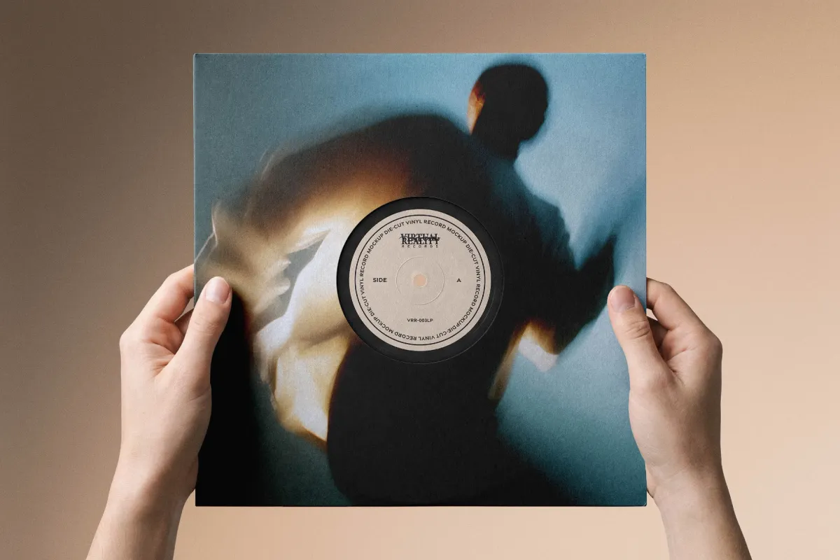 Die-Cut Vinyl Cover Mockup