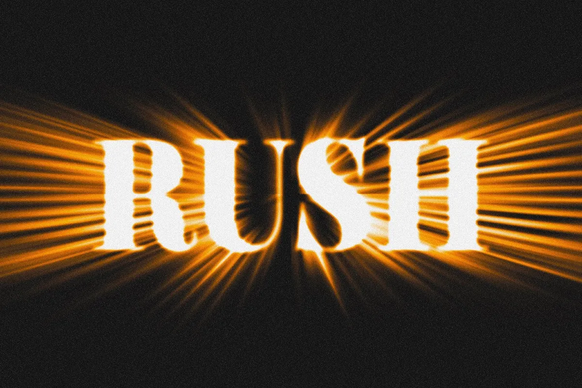 Dramatic Light Text Effect