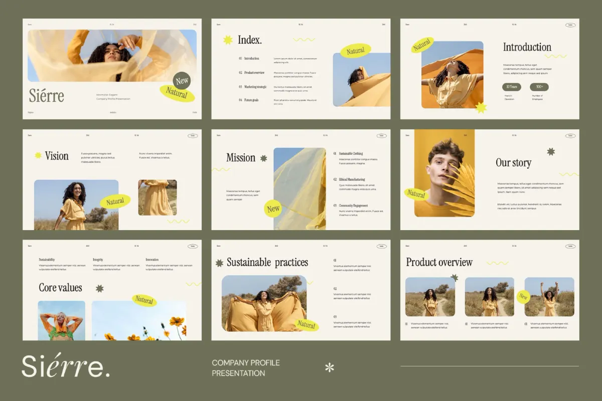 Sierre - Interactive Company Profile for Keynote