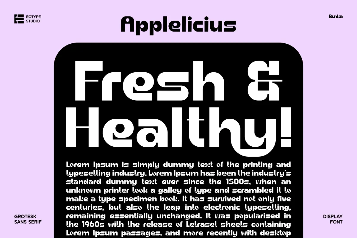 Bunka - Modern Geometric Sans Serif Font
