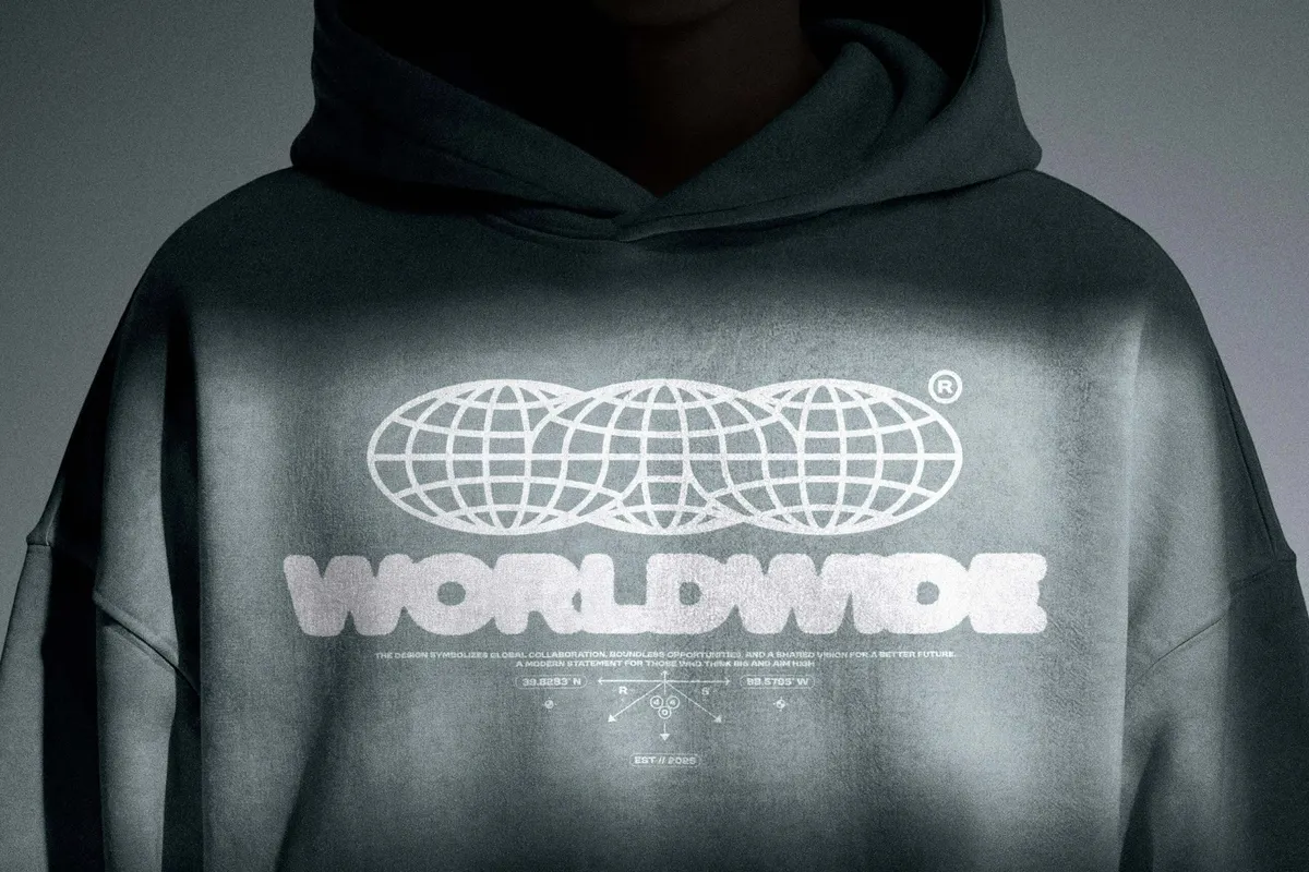 Oversized Hoodie Print Mockup