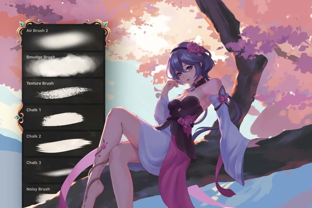 Pastel Dreams Illustrator Brushes