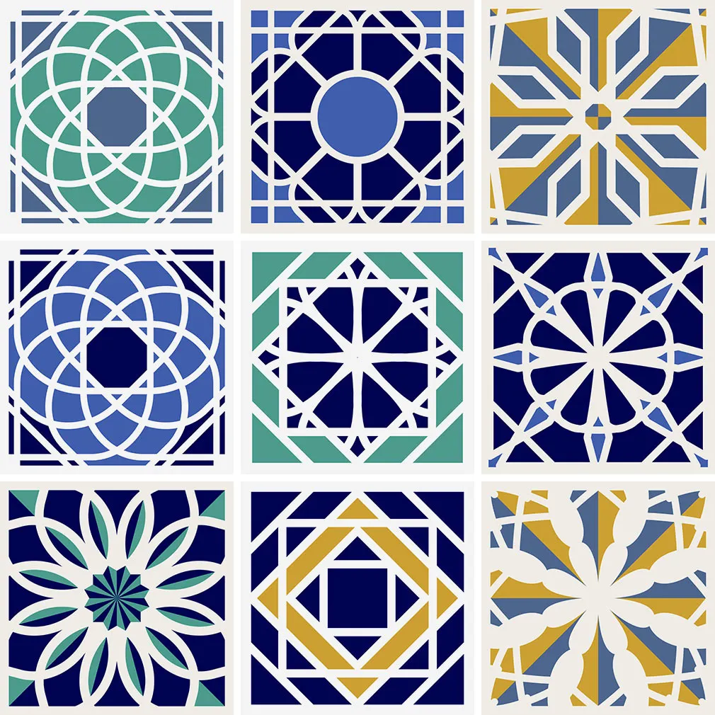 Mosaic Patterns Vector Set