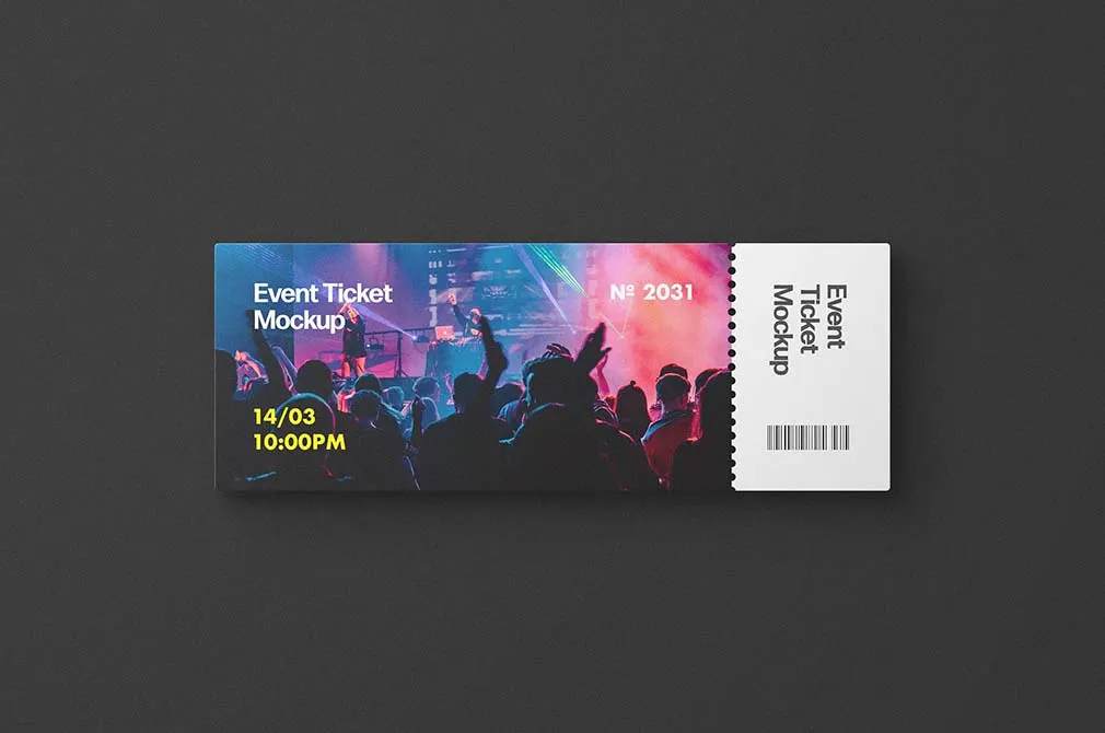 Concert Tickets Mockups