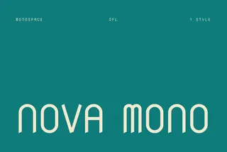 Nova Mono - 1960s Space Font