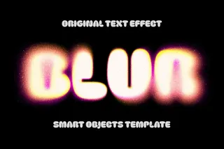 Glam Sparkles Blur Text Effect