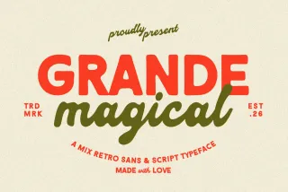 Grande Magical - Charming Retro Font Duo