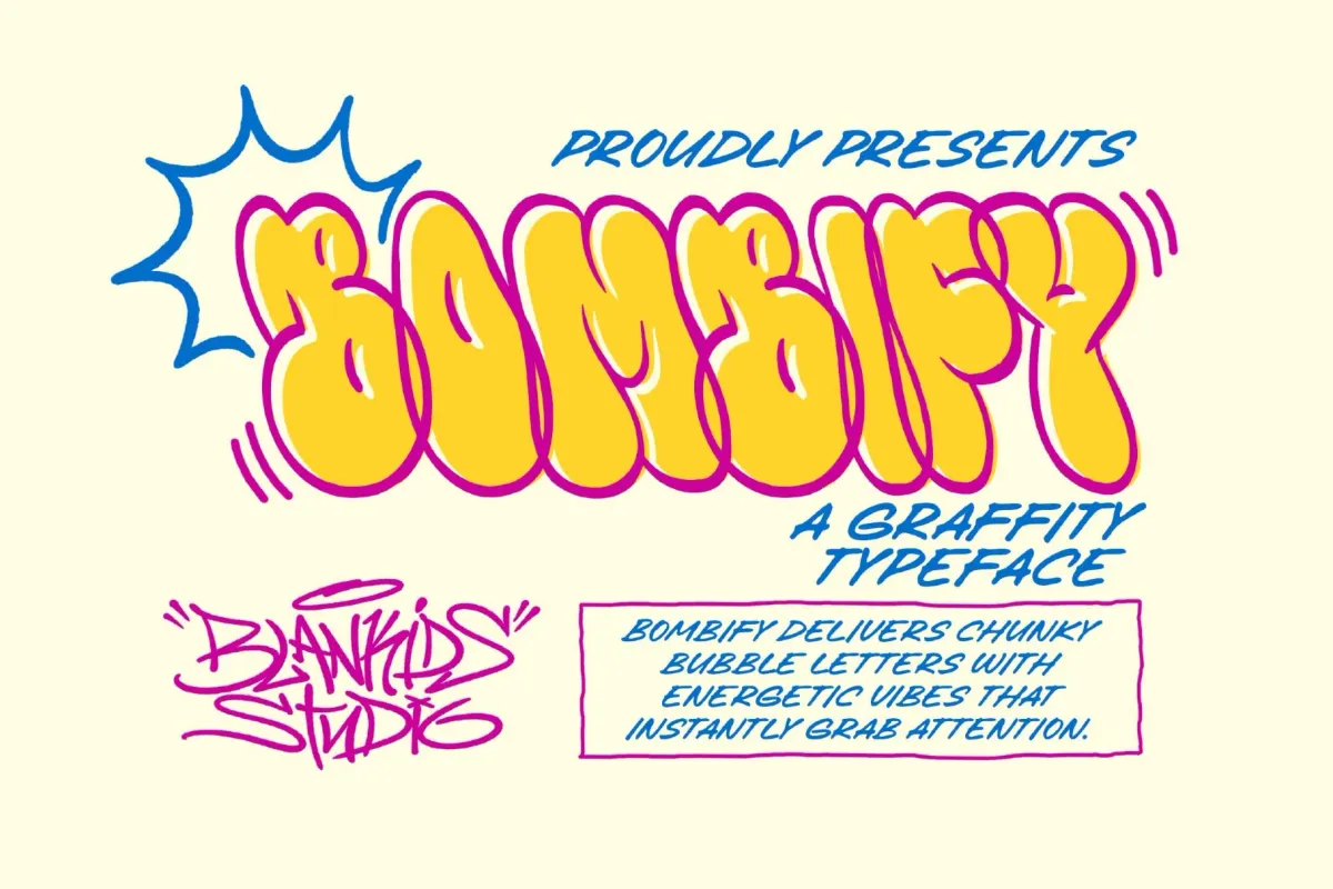 Bombify — Graffiti Bubble Font