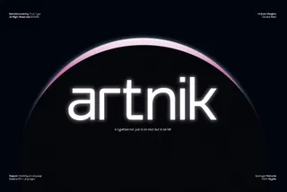 TRT Artnik - Modern Geometric Sans Font