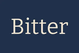 Bitter - Free Slab Font Family