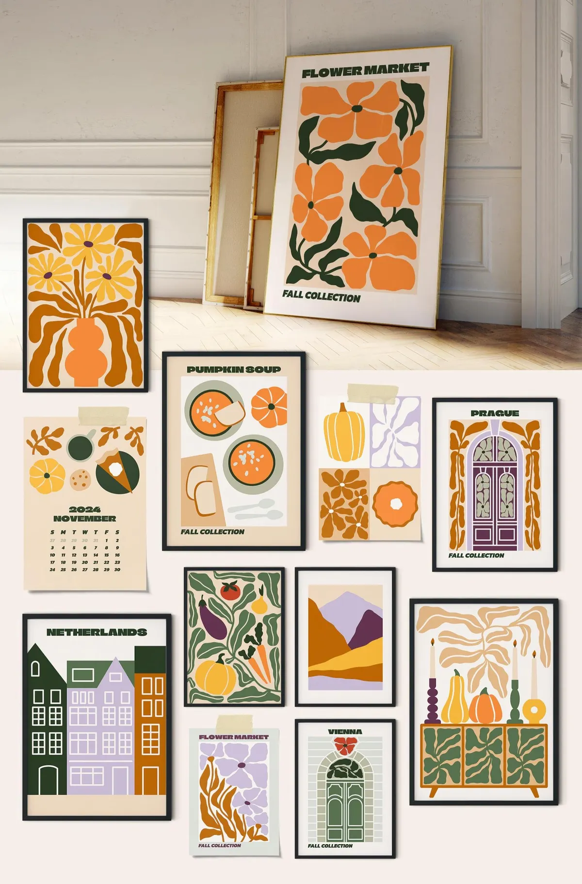 Fall Gallery Vector Poster Creator