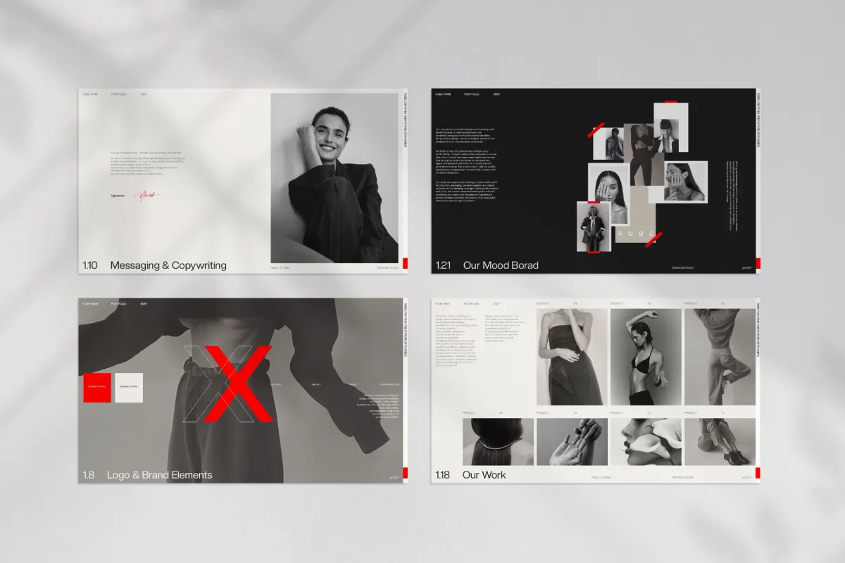 RUBE - Fashion Portfolio Presentation Template