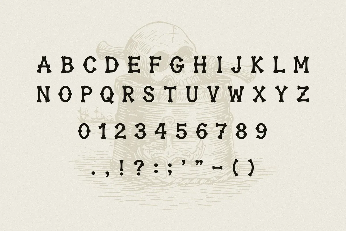 Old Bones - Hand-Drawn Display Font