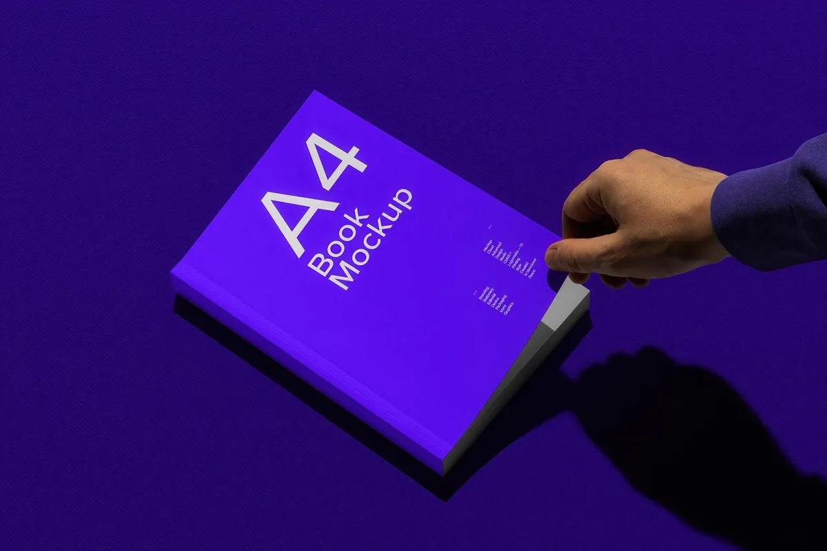 Softcover Book Mockup Scene