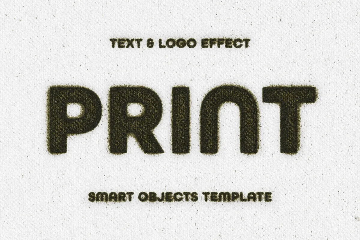 Dirty Print Text & Logo Effect
