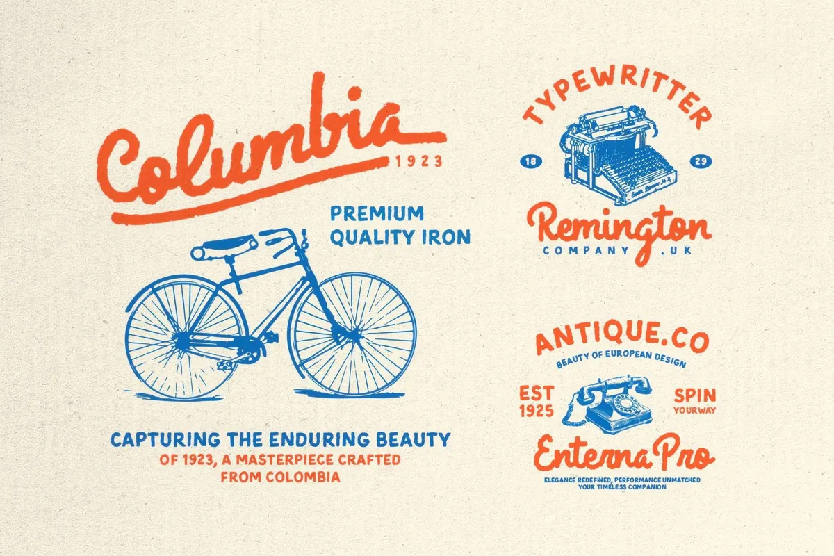 Madliners — Rough Font Duo