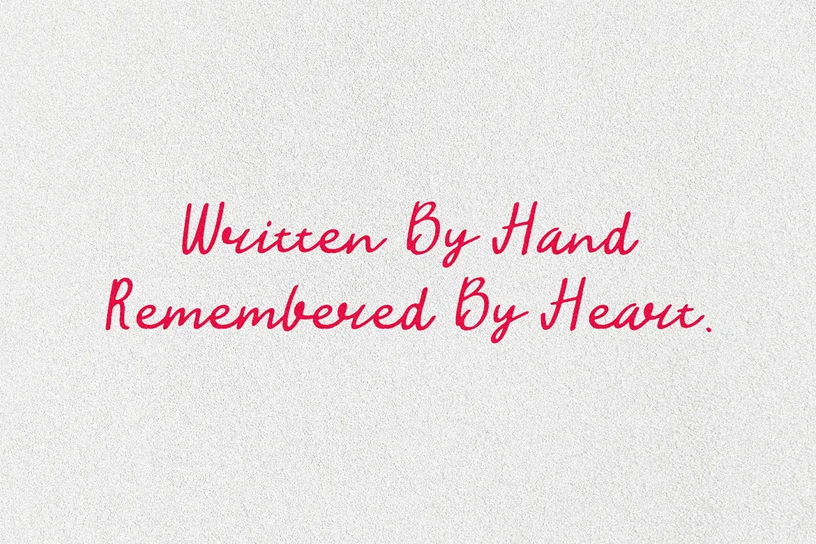 Cherry Hands - Handwritten Script Font