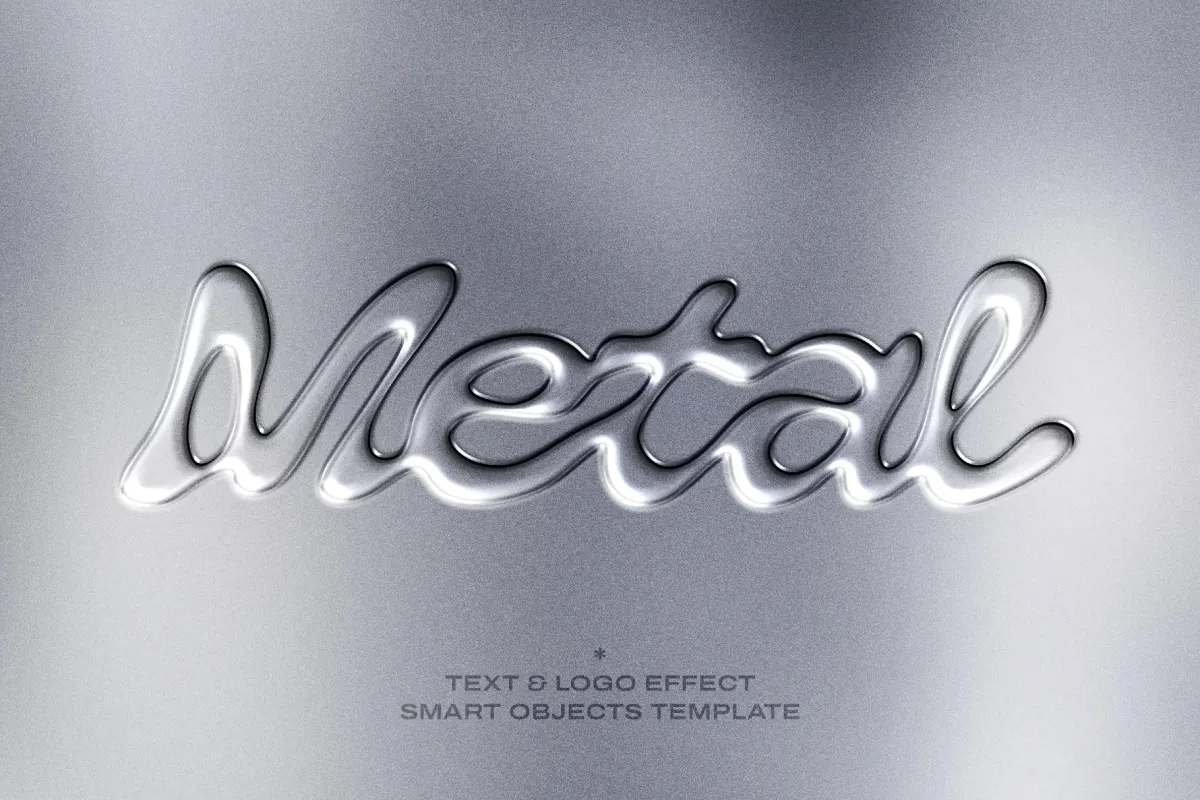 Metal Emboss Text Effect