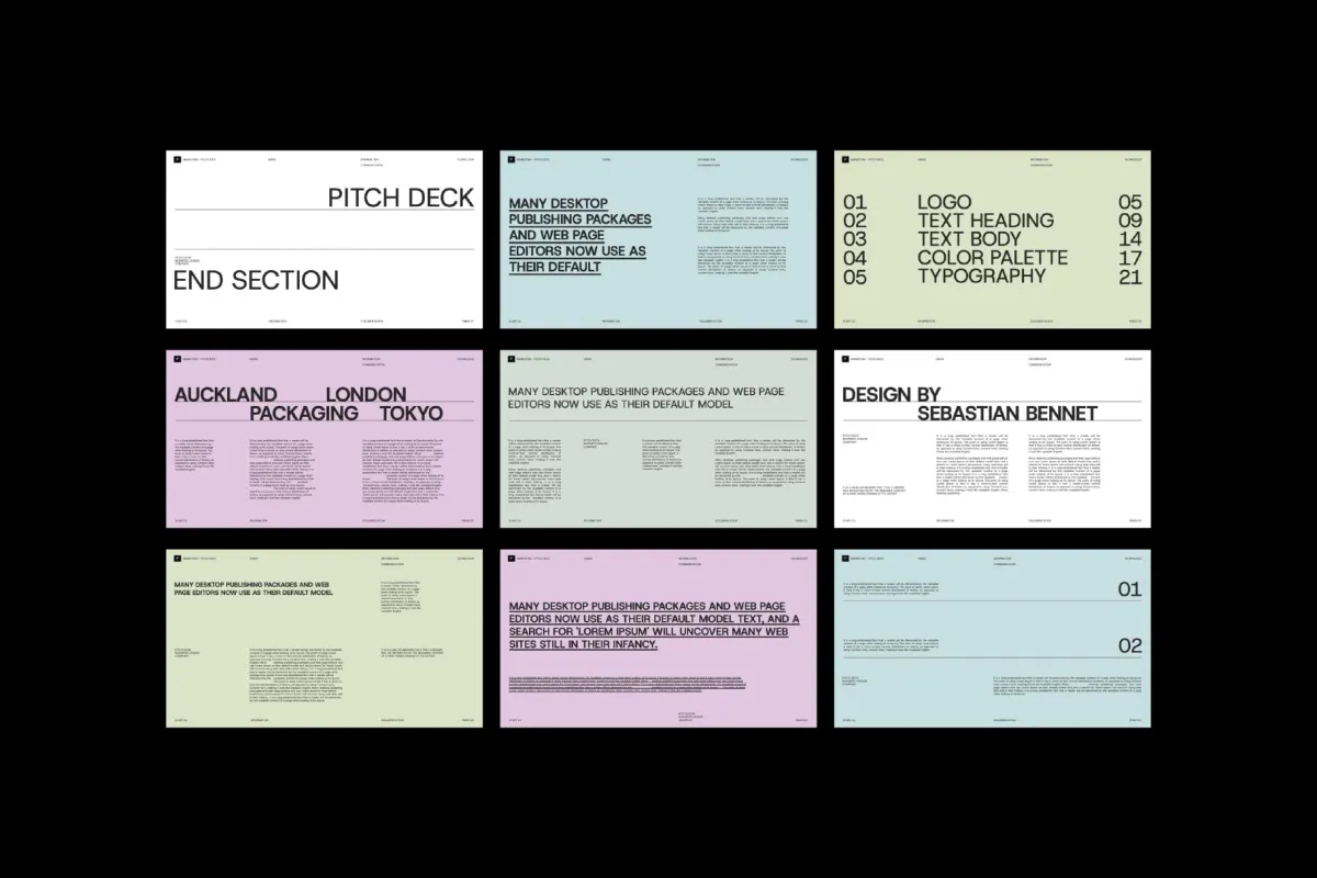 Clean Marketing Pitch Deck Keynote Template