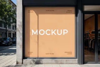 Square Storefront Banner Mockup