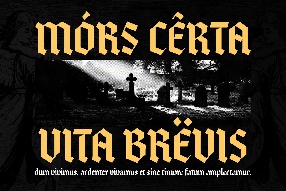 Quitestar - Gothic Blackletter Display Font
