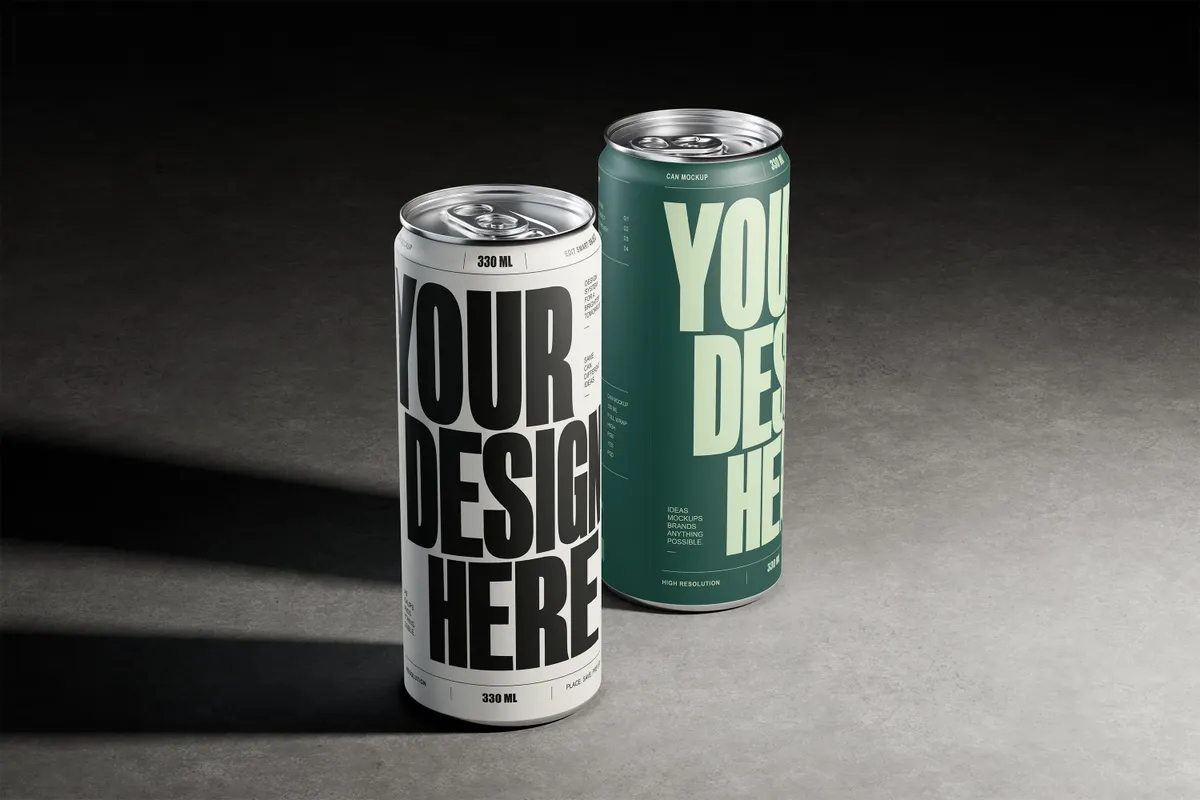Concrete Studio 330ml Can Mockup