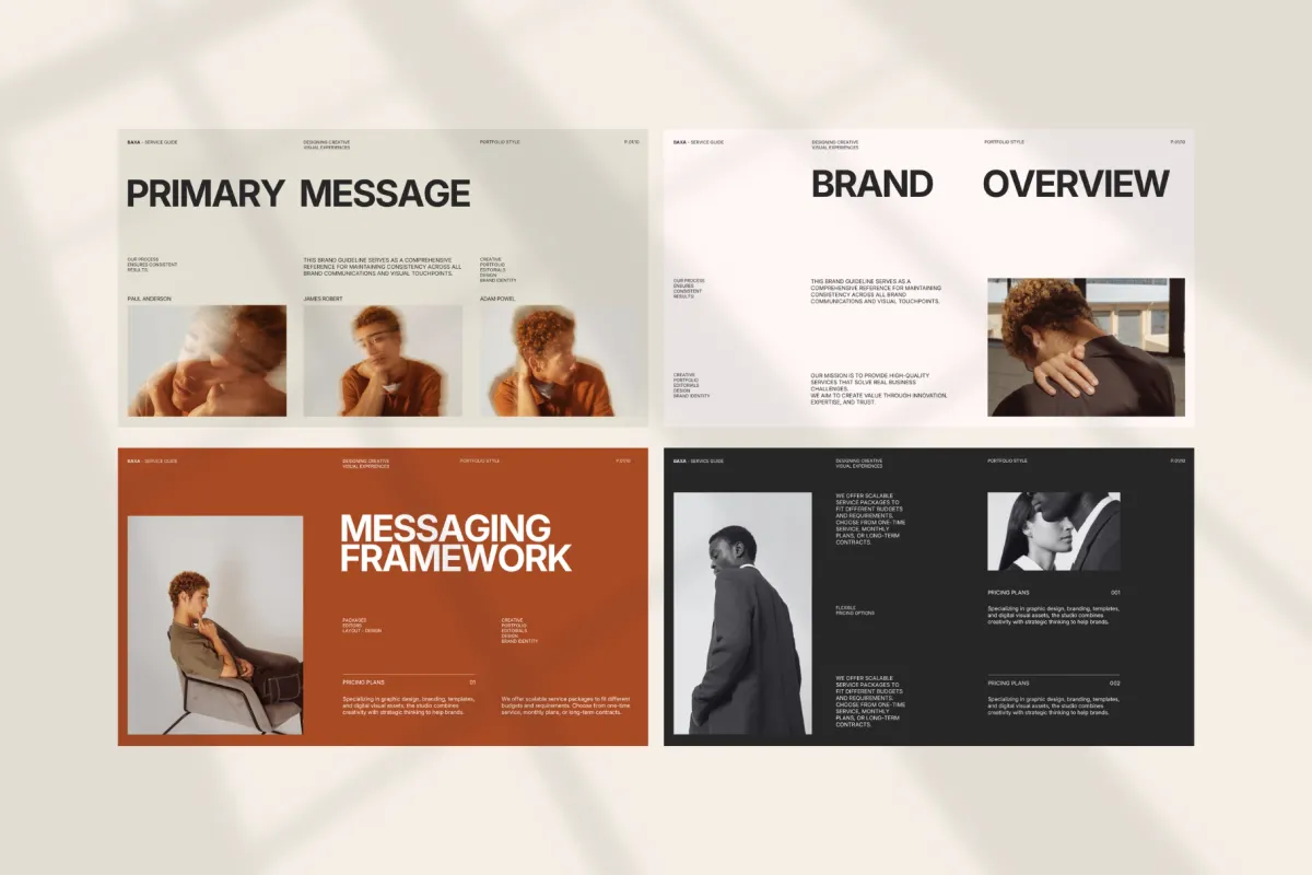 Baxa - Service Guide Presentation Template Pack
