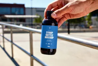 Syrup Bottle Mockup