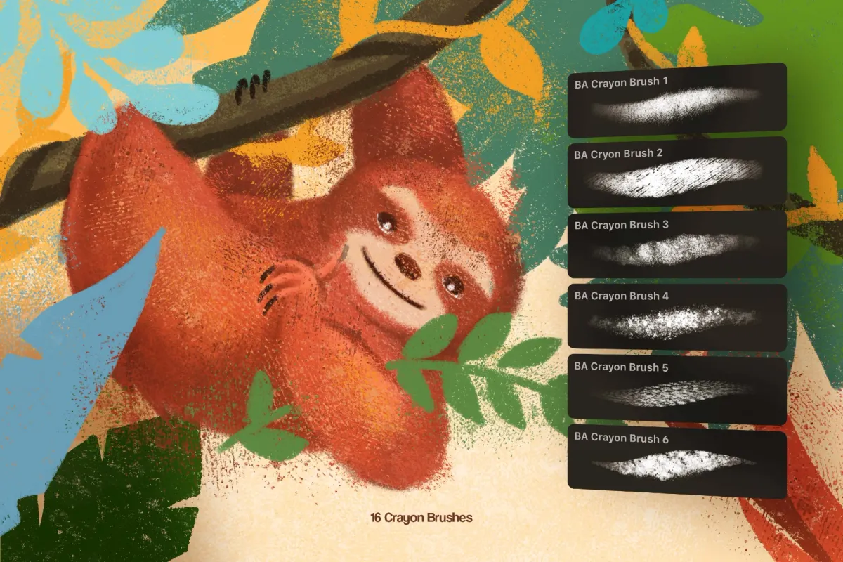 Joyful Crayon Affinity Brushes