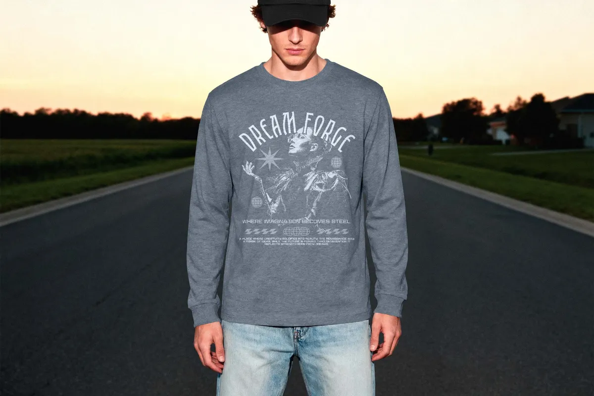 Longsleeve Mockup Front View