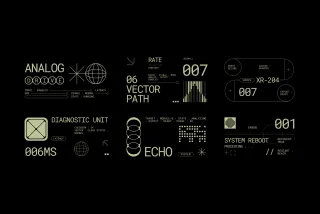 Futuristic Interface Graphic Elements