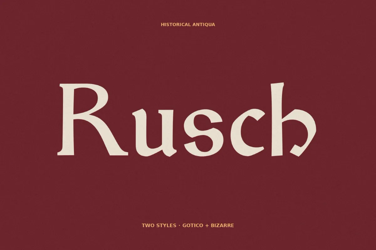 Rusch - Gothic Fantasy Typeface