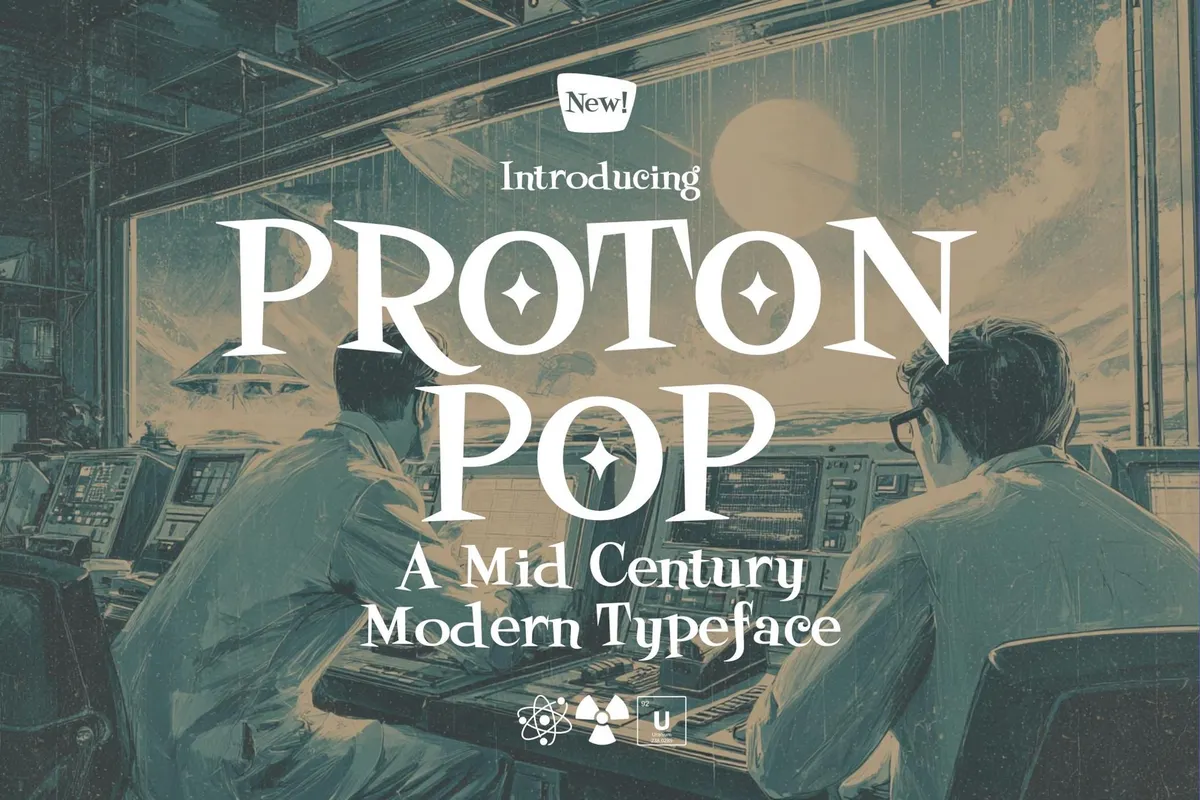 Proton Pop - Mid Century Modern Font