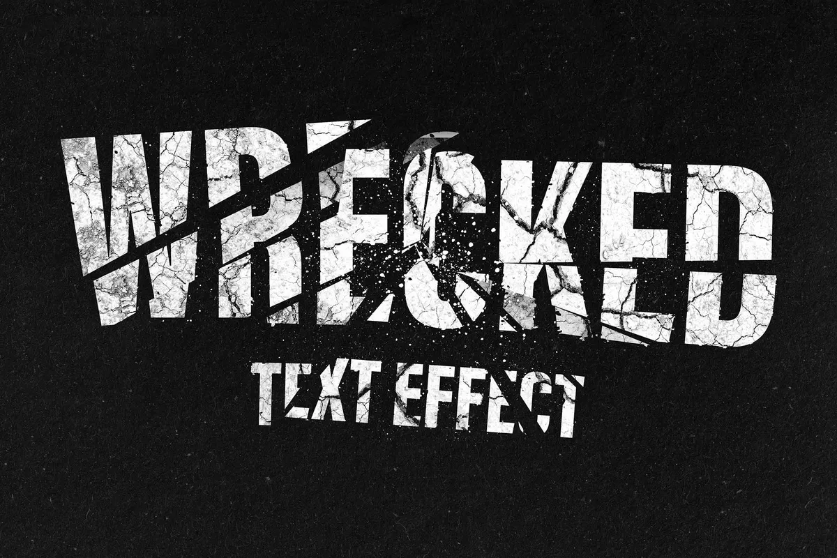 Broken Text Effect