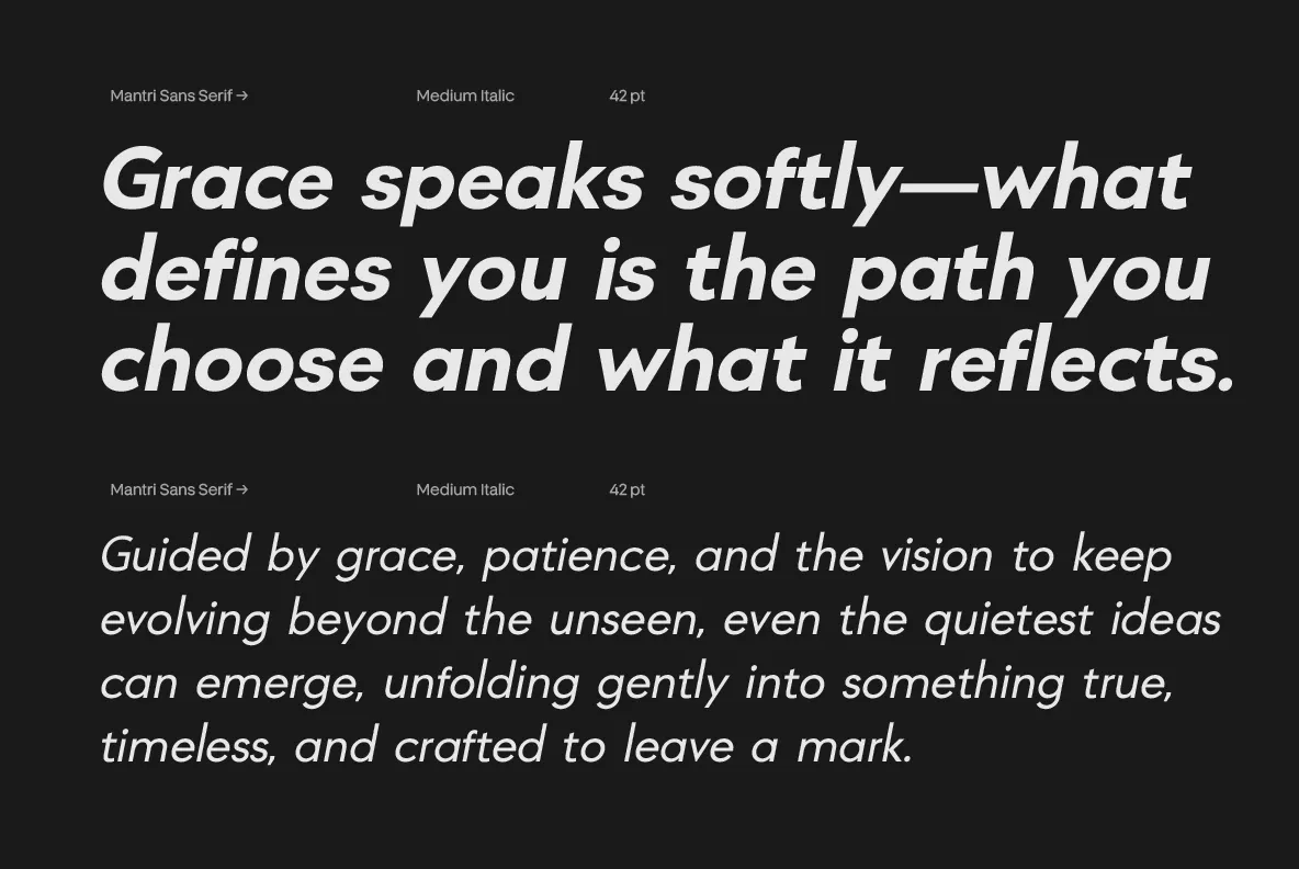 Mantri – Geometric Sans Font Family