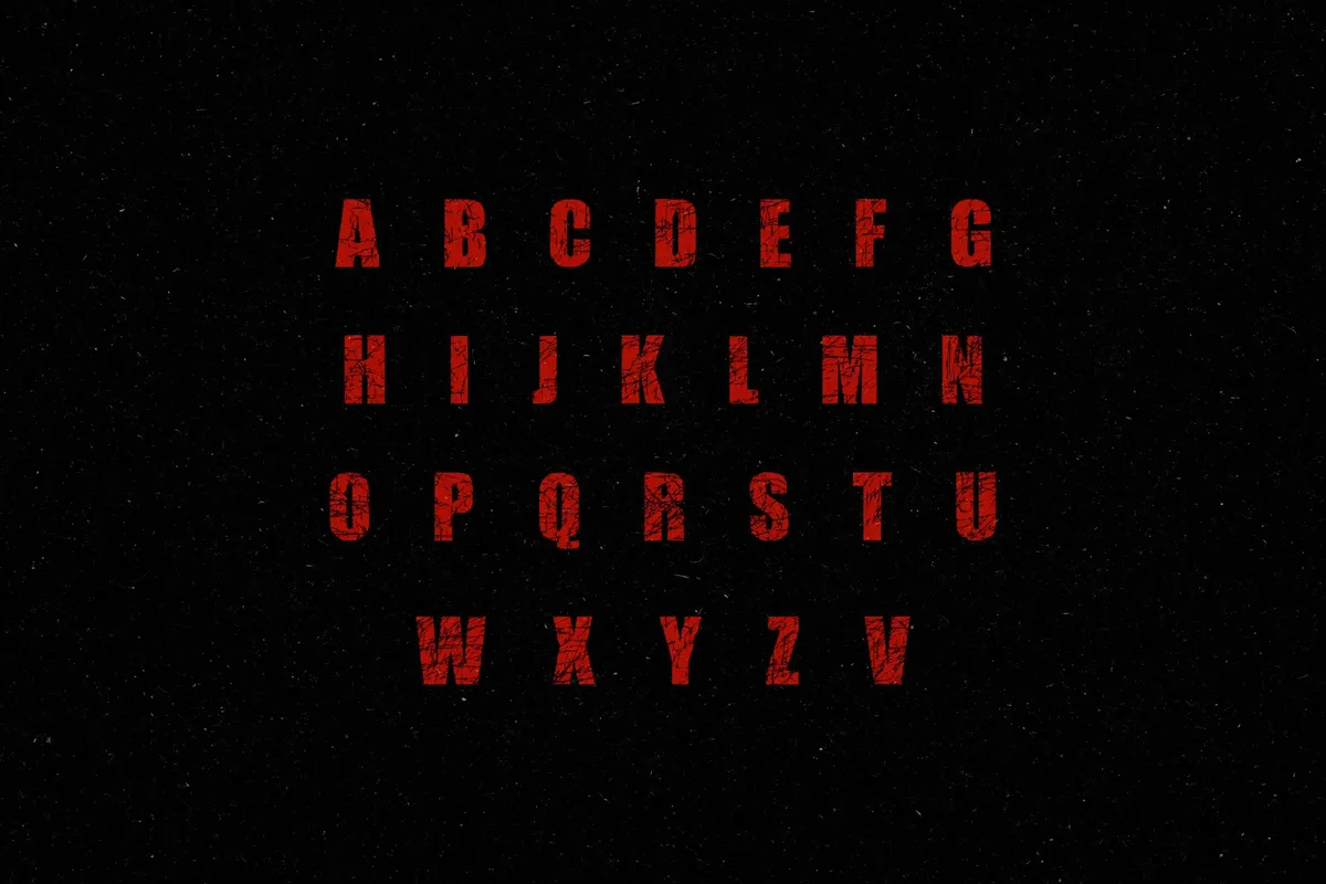 Scratched Letters Grunge Sans