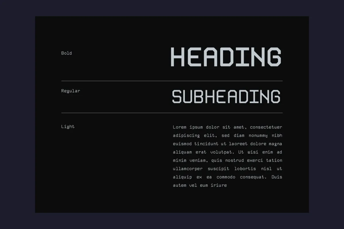 Receiptor Mono - Geometric Monospace Display Font