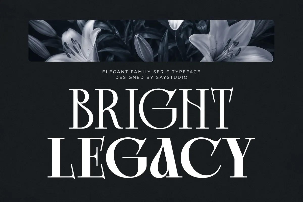 Bright Legacy - Luxury Serif Font Family